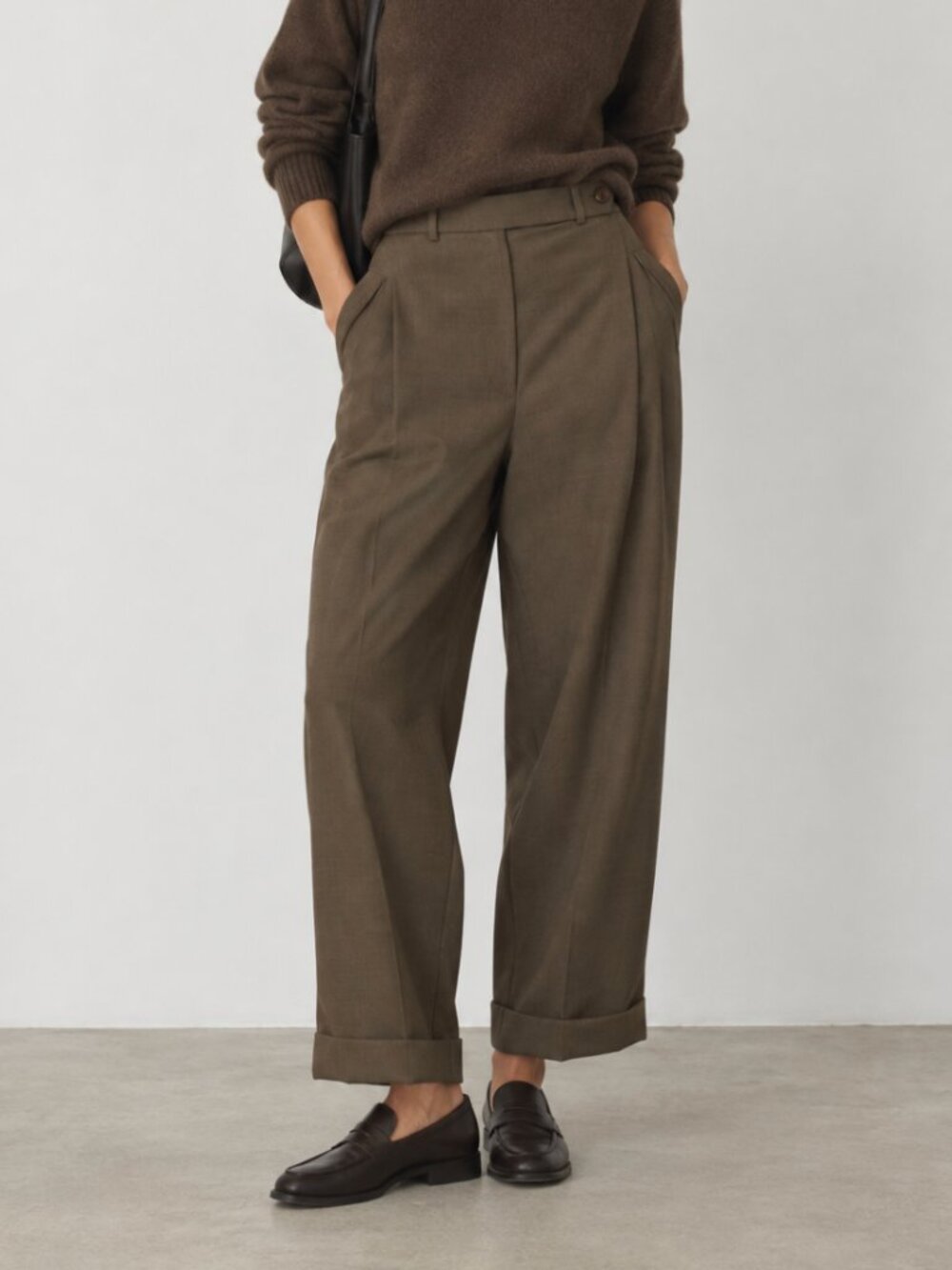 Cordera Tailoring Masculine Pants Khaki Brown S